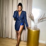 Toni Tones Instagram - Thank God I’m fabulous! 🤍 The premiere of #AburoTheMovie looking like the chosen one 🤍 👗 @orangecultureng 💙 💄 @mayhaz_ Aburo now in cinemas everywhere 😘 #AburoPremiere