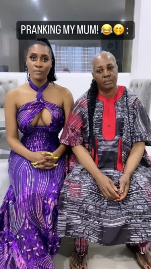 Toni Tones Instagram - Pranking my Mum‼️‼️ 😂😂😂

She thinks I’m making a video application for a $500,000 actor’s grant 😂😂😂

It’s the bombastic side eye she gave my cleavage for me 😂😂😅

Disclaimer: Nothing I said in this video is true, my mum is literally assistant Jesus and has never done anything morally or illegally wrong in her life. 

P:S ~ ignore my cleavage, I was coming from. Party. 😉
Shout out to my amazing mum, she was tired as heck and half asleep and still did the video with me. Love you mama! 😘❤️

#Scholarshipprank #prank #africanparents #tonitones #TikTokToni