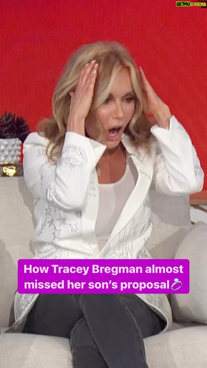 Tracey E. Bregman Instagram - When @traceybregman1 realized she was filming the wrong couple😂 #proposal #engagement #engagementparty #son #mother #marriage #wedding #theyoungandtherestless