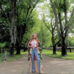 Tracey E. Bregman Instagram - Is it possible to be in love with a driveway? Well, I am. This driveway represents that I’m home. It’s the start of my peace. My Mother is at the end of this driveway and my animals. My family gathers for beautiful memories at the end of this driveway. This driveway is more than just that, it’s my road to happiness. ❤️ photo: @genereedphotography all clothing: @moocountry
