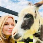 Tracey E. Bregman Instagram - Last cuddles with Waffles. She came to us as a barn buddy to her beloved horse, Calgary. When Calgary passed away last year, we all were worried about how she would cope. She was so bonded to him. Week by week, she grew stronger in herself and became the farm’s donkey or as my mom calls her, the people’s donkey. Everyone at my farm has loved her and she truly loved roaming free where and whenever she wanted. She no longer was bonded to one horse but to people here who have loved her with their whole hearts. We had hoped that she could stay but that was not to be. Today, she stuck to me like glue, like she was saying good-bye in her own way. She wanted cuddles and pets and I stayed on the grass next to her for about 45 mins. When I would stop, she would gently take her hoof and nudge me like, ‘excuse me, please continue!’ Our hearts are heavy for saying good- bye but fuller for knowing her and loving her. @amyrippel @genellbartel @annie199515 @johannarbd @sillysuzieq #minidonkey #farmlife #barnlife 💜💜💜💜 #minidonkeysofinstagram #donkey