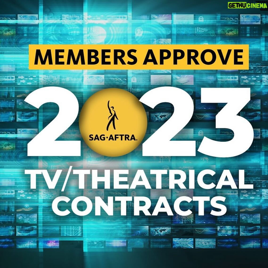 Tracie Thoms Instagram - YESSSS! 78% of us said YES!!! Now, let’s get back to work! Is it perfect? No. No contract is… but let’s move forward and figure out this new world together.