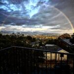 Tracie Thoms Instagram - The most beautiful rainbow I’ve ever seen out my window… so lovely, it came back to us later. It was actually a double rainbow, but I couldn’t catch it from my angle. Thankfully the coolest next door neighbor ever called me to yell “LOOK OUT THE WINDOW RIGHT NOW!” Or I woulda missed the whole thing. Thanks @saltandfat!!! #rainbowsoverlosfeliz