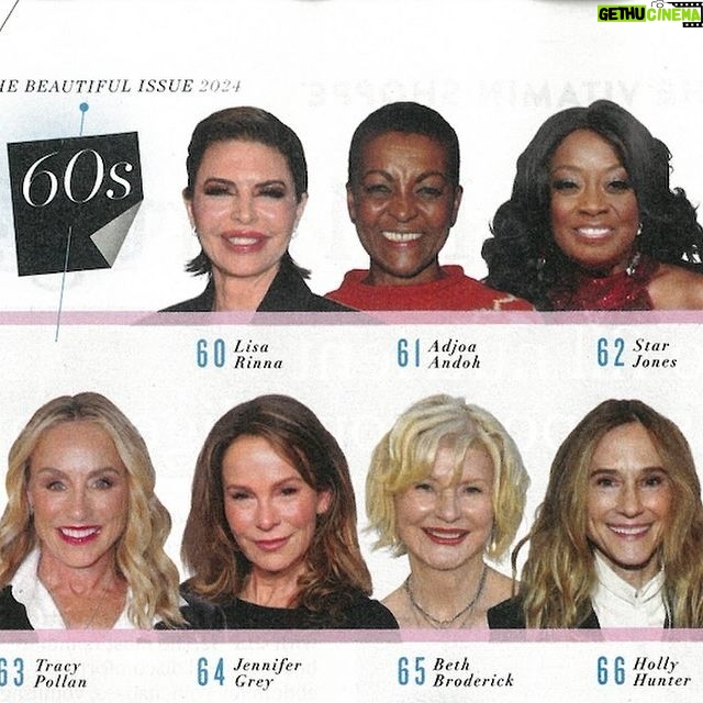 Tracy Pollan Instagram - Thank you @people for including me with these lovely beautiful women, what an honor! And I especially love being side by side with my bestie @jennifergrey ❤️