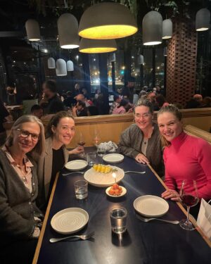 Tracy Spiridakos Instagram - Early birthday celebrations with these beauties 🥳 Thank you @marinasqu for organizing ❤️ and @artinstitutechi for being fabulous as always and @eatatandros for having us! The food was delicious 🇬🇷