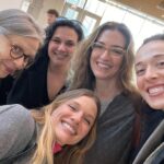 Tracy Spiridakos Instagram – Early birthday celebrations with these beauties 🥳 Thank you @marinasqu for organizing ❤️ and @artinstitutechi for being fabulous as always and @eatatandros for having us! The food was delicious 🇬🇷