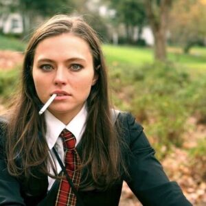 Trieste Kelly Dunn Instagram - #fbf to when I was a tiny little baby at @uncsa -This was a student film I worked on called The Tragedy of Glady written/directed by @karriecrouse & shot by @zoewhite I love working these gals so much and I didn’t know it at the time but this was the first of many awesome shoots we’ve done together throughout the years. Lucky to know them! 💜💜💜