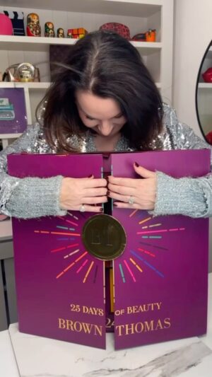 Triona McCarthy Instagram - She’s here!!!!
🎁 Get ready to eh,  SLAY🛷 this Christmas season 😂 with the ultimate beauty advent calendar from Brown Thomas! ✨

🌟 Go over to my stories to see me go through the 25 Days of Beauty advent calendar, the perfect way to count down the days until Christmas in style. 🗓️ 
Each day, you’ll discover a luxurious surprise behind every drawer, featuring make-up, fragrance, skin & haircare treats from iconic brands such as @charlottetilbury @narsissist @lelabofragrances @lamer @drdennisgross.uk & many more💄🧴💅

🎉 And here’s the best part - this limited edition advent calendar is worth over €1,000, but you can get your hands on it for just €300! 😱 Talk about a festive steal! 🎁💰

🏬 So whether you prefer to shop in-store or from the comfort of your own home, 🎁📲 Brown Thomas has made it super easy to simply purchase it instore or online at brownthomas.com. 🛍️✨

🎅 FYI this is going to sell out FAST so don’t miss out on this incredible opportunity to treat yourself or a loved one to the ultimate beauty experience this holiday season. 🎁✨ 
Spread the joy & share the love with the Brown Thomas 25 Days of Beauty advent calendar! 🎉🎄
AD

#BrownThomas #ChristmasCountdown #BeautyAdventCalendar #TreatYourself #spreadthejoy