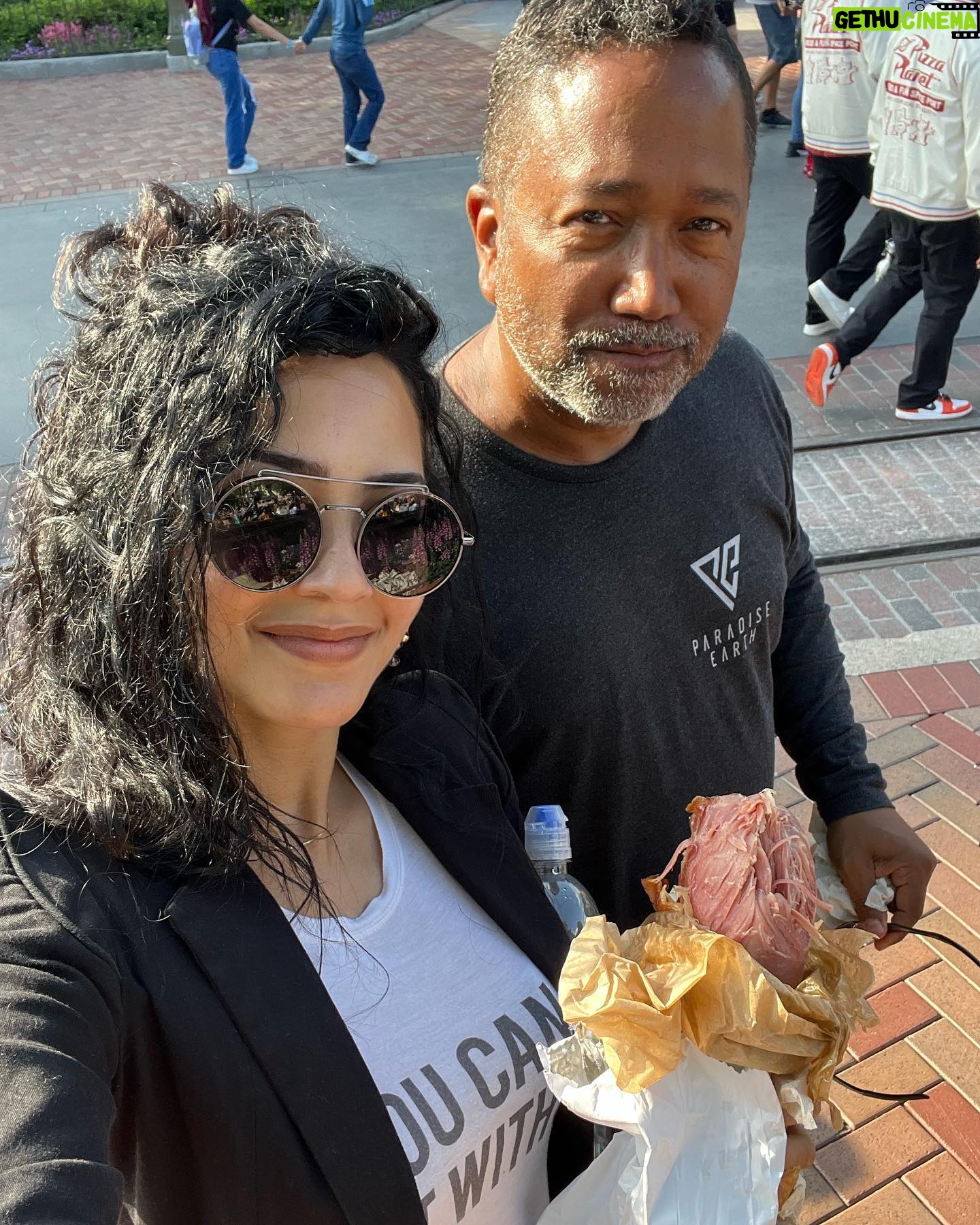Tristin Mays - 18.2K Likes - Disneyland yesterday with dad. 🍗Swipe for me freaking out about Maui