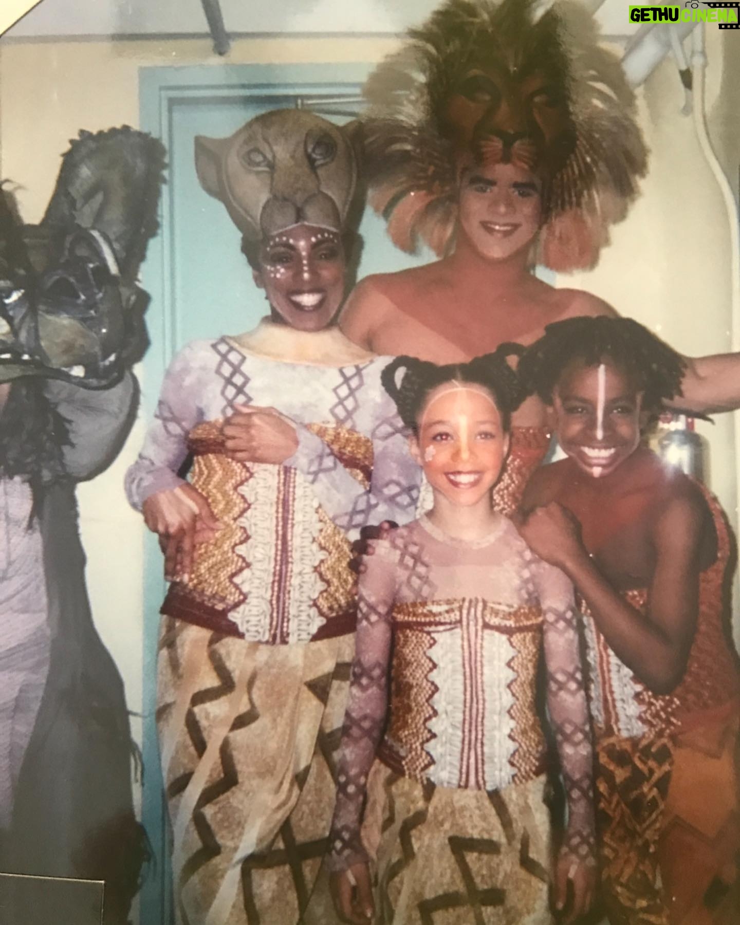Tristin Mays Instagram - 20 year years ago. “The Lion King” on Broadway. Getting to reenact my favorite Disney movie every night was truly the most beautiful and memorable experience of my life.
