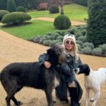 Trudie Styler Instagram - Spike and Finch are full of the joys of spring! After what feels like the longest wettest winter, we can start to enjoy the colours and scents of an English country garden and appreciate nature’s cyclic beauty. Every jubilant bark under a clear blue sky is a lesson in how to find the joy in each moment. 🐾