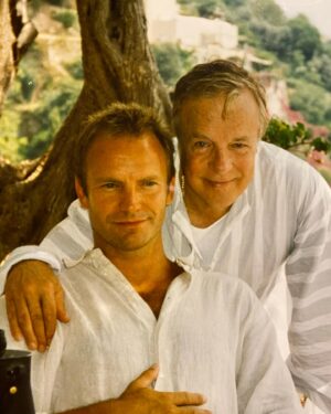 Trudie Styler Instagram - Throwback to the 90s with @theofficialsting and our dear friend, the visionary director Franco Zeffirelli! #tbt