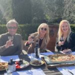 Trudie Styler Instagram - Blessed with beautiful February weather and good company last week for the shooting of Italian doc Celebrity Wines, to talk about my love for Il Palagio and our wines. Grazie mille to our brilliant winemaker Riccardo Cotarella for joining me. Thanks to @esmeraldaspadea and @giacomoarrigoni for a fun and productive day! Stay tuned for the release in the next few months. #WineWednesday 🍷