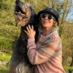 Trudie Styler Instagram - My fine friend Finch, the sweet and gentle son of my handsome hound Atticus. Finch took 2nd place at the Hound Association show in Scotland and 2nd place at Crufts this year. 3½ years old and an amazing dog, he takes 1st place in my heart. 💕
