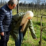 Trudie Styler Instagram - Winter vineyard walks at @ilpalagiointuscany with our brilliant wine maker @riccardo.cotarella. #winewednesday