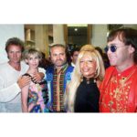 Trudie Styler Instagram - 90’s With our beloved Gianni, @donatella_versace and @eltonjohn F-f-fashion! #throwbackthursday #tbt