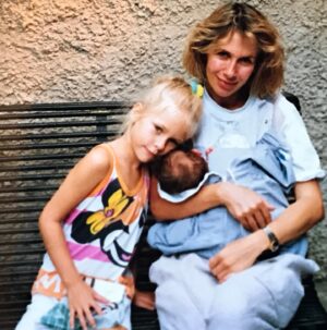 Trudie Styler Instagram - My darling Mickey, first born, Brigitte Michael, 7lb 8oz, 19 inches lighter long. I remember that Thursday night you were born so vividly, at 9.10pm. You are an accomplished fine artist, actor of note and adding writing and producing credits to your impressive creative resume. You have made dada and me proud every day with the mother you now are, with your loving heart, your ferocious determination, and your joy in life despite many challenges. Your belief in Akira has given him all the confidence and determination he needs to succeed, and everyone else believes in him too. There is nothing he can’t do if he puts his mind to it and that is thanks to you, his amazing mom. You give so much love and you are surrounded by love yourself, and it is all so deserved. Happy Birthday @sumnermickey! Sending all my love ❤️❤️❤️❤️