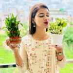 Trupti Mirambika Instagram - Celebrating birthday with energetic new plants 🌱❤️ #plant #lover #instagram #creator