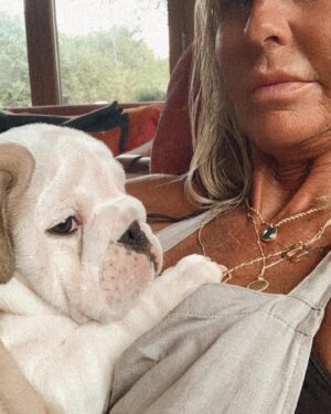 Ulrika Jonsson Instagram - This is Hank Winston Monet.
He arrived a week ago.

Those of you who know me, know I’ve fostered and adopted before. And I will do so again.
I continue to support @theedwardfoundation .

I know getting a puppy isn’t popular with many.
Hank came into my life somewhat unexpectedly and serendipitously.

Adoption will be a part of my life again at some point but this was right for me now.

Welcome Hank.
(Rocanellie Enlightenment)

Leo is being incredibly patient like the king he is.

(Hank has got Winston as his middle name in tribute to our late friend @winstonandbentley ❤️)