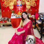 Urvashi Pardeshi Instagram - 🥹 End to my most favourite time of the year. 🥹 Goodbye Bappa, you’ll be dearly missed. ✨ Until next time.