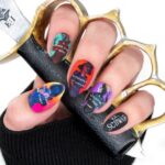 V. E. Schwab Instagram – The creativity and passion of readers never fails to amaze me. Case in point: these nails, hand-painted by @jennieshaw. 

#veschwab #shadesofmagic #threadsofpower