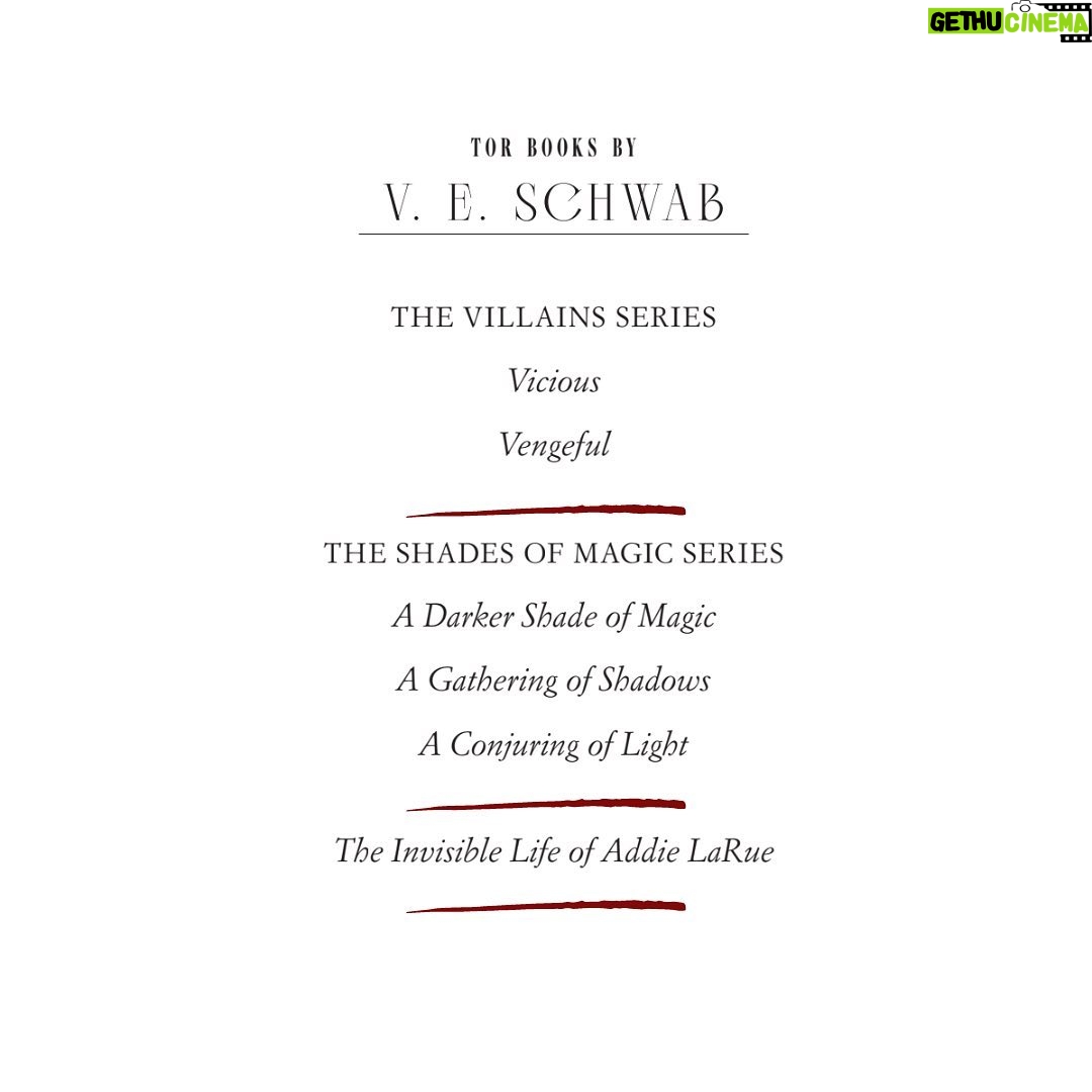 V. E. Schwab Instagram - What lies behind/what lies ahead. Swipe to see the shape of my next few years.