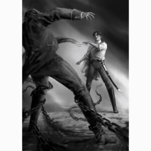 V. E. Schwab Instagram - “Kell wore a very peculiar coat.”

So excited to share the cover of the @wraithmarked  deluxe illustrated edition of ADSOM, designed by the incomparable @rovinacai. And more interior illustrations by the amazing @ortizfreelance . Kickstarter coming this Tuesday! Sign up to be first in line. Link in my bio ;)