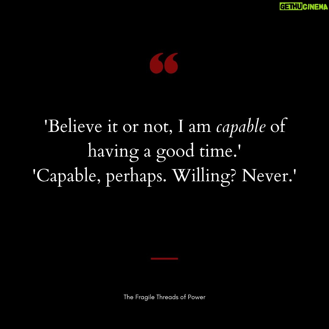V. E. Schwab Instagram - Sometimes we wear the coat. Sometimes we shed the coat. Sometimes we *are* the coat. Somehow it’s Friday again, and that means it’s time for another snippet from The Fragile Threads of Power. 60 days. Not that I’m keeping track… #veschwab #shadesofmagic #threadsofpower #kellmaresh #lilabard