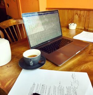 V. E. Schwab Instagram - Still life of a work-in-progress.
I’m deep into edits on my next standalone novel. From the moment I wake up until I go to bed, I find myself caught halfway between the world I live in and the one I’m writing. 
This book, lovelies. It scares the shit out of me. I found it in the months after Addie, sprouting up from the empty plot left in that story’s wake. As if it had been growing all the while, waiting for me to notice. 
I often say that if Addie LaRue is a book about immortality and stubborn hope, this is a book about immortality and rage. About being trapped in a body, a time, a world, a place, that tries to tell you how to want, to love, to live. A book about hunger and grief. A book about want and need. 
It isn’t ready yet, but every day it gets a little closer. And every day my hope grows with my fear. I know they’re wound together, weed-like, but I also know that the more a story scares me, the more I need to write it.