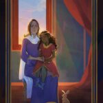 V. E. Schwab Instagram - SPOILERS FOR CONJURING OF LIGHT IN THE CAPTION BELOW SO YOU HAVE BEEN WARNED. ✨ It’s time for another pair of new faces. This week, I get to reveal Nadiya Loreni, inventor, queen, and mother to Rhy and Alucard's daughter, the princess Ren (short for Tieren, of course). ETA: the bunny is named Miros (Arnesian for honey) though Alucard wanted to name it Kell because it’s ginger). ETA: yes there is a spoiler for ACOL in here but 1. it did come out 6 years ago, and 2. you could say the same thing about any of the cards bc they tell you who survived the original trilogy! Also, if I’m introducing a character here, it’s not a plot spoiler, meaning they are introduced in the opening chapters, and their existence isn’t a plot reveal! 🎨- @lasq.draws #VESchwab #FragileThreadsofPower #shadesofmagic #threadsofpower #CharacterArt #NewBookRelease #BookArt #BookCharacters #BookTeaser #BookPreview #FantasyArt #AuthorAnnouncement #BookCommunity #BookishArt #ComingSoon #BookBuzz #InstaBook #Bookstagram #bookish #addielarue #AuthorSneakPeek #CharacterReveal
