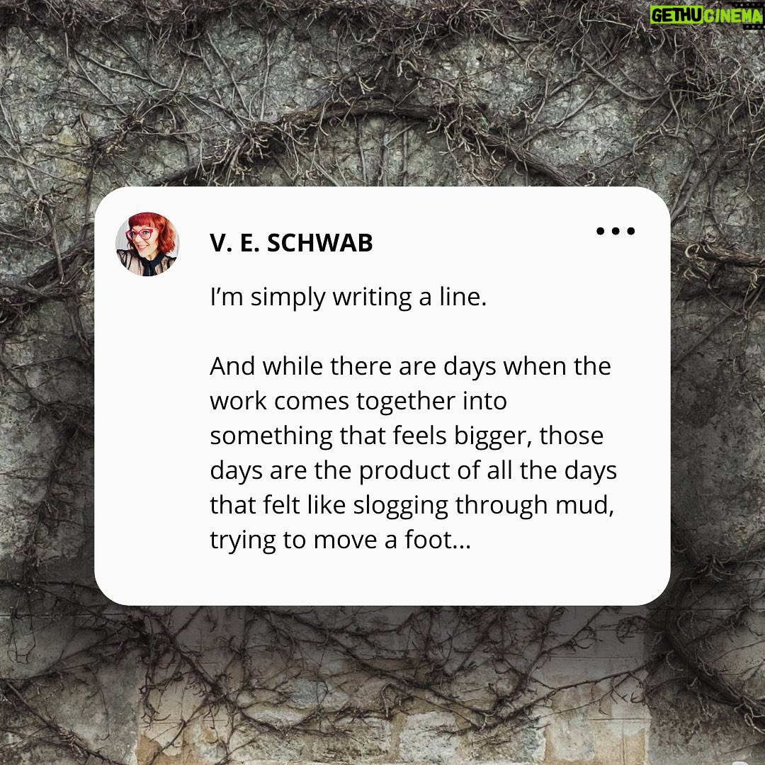 V. E. Schwab - 3 Likes - Even the smallest steps add up.
.
.
.
#writersadvice #wednesdayvibes #quoteoftheday #writersofinstagram #bookstagram #booktok #addielarue