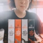 V. E. Schwab Instagram - GIVEAWAY NOW CLOSED. Oh look, four arcs of The Fragile Threads of Power, one for each London. But I’ve already read the book. I’m fact, I wrote it! So what ever will I do with them?? How about a GIVEAWAY? To enter: 1. Like and comment. 2. Repost. 3. That’s literally it. I’ll pick FOUR winners, one each week, and announce them here: GREY — 8/11 — @theravenpages RED — 8/18 - @vinnycroce WHITE — 8/25 @louisajanepenelope BLACK — 9/1 - @nityasnovelnook Open internationally. #veschwab #threadsofpower #shadesofmagic