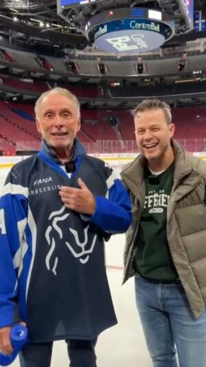 Véronique Cloutier Instagram - C'est aujourd'hui qu'a lieu la Coupe Fondation, au profit de la Fondation Véro & Louis et de la Fondation Barry F. Lorenzetti. Plusieurs joueurs de hockey professionnels et partenaires du milieu des affaires et artistique se joignent à nous pour une joute amicale qui vise à amasser des fonds pour deux causes importantes! 🏒🏆

Suivez-nous pour ne rien manquer de la journée! 🤩 Quelle équipe encouragez-vous? 👏🏻

@cloutierv @zemorissette @guylou_guay_ @bflcanada @fondation.lorenzetti @banquenationale @__broccolini