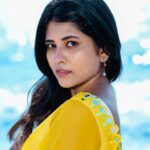 VJ Deepika Lakshmanapandi Instagram - Happiness comes in waves 💛 Mua @aishu_makeup_artistry Pc @spk_photograph