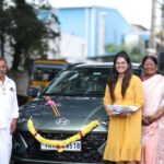 VJ Deepika Lakshmanapandi Instagram - Finally car vangiyachi 😁 💕 Another dream come true moment 🤩 Car ku enna name vaikalam comment la solunga My choice : Subramani #vjdeepika #newcar #i10 #dreamcometrue Pc @gokul_krishnan_1010