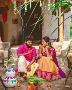 VJ Deepika Lakshmanapandi Instagram - Happy Pongal 💕

Makeover  @moon_li8_makeoverartistry
Videography @colorgram.photography
Costume @be_unique_boutique_
Jewellery @adyarfathimacollections

#pongalcelebration #pongalshoot #pongal #traditionalwear #photoshoot #village #villagepongal #villagelife