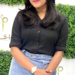 VJ Kalyani Instagram - Decided to cut my hair, why choose an other place when i love being there at the most cosy salon at T Nagar:) Thankyou for hosting me again, i had an extremely friendly timeeee!!! ... #plshsalon #tnagar #nammachennai #haircut #vjkalyani🎤