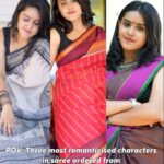 VJ Kalyani Instagram - Lemme know which female character in saree resonates with you or you love the style, the most from the films that you have seen? @panjavarnamsilks crafting handwoven sarees with sheer elegance and pride!!! ... You can purchase these sarees, ref my story for the links:) Or head to www.panjavarnam.com Also ladies you can get in touch through 9840758137 📸: @gett_o_ Muah: @rekhamakeups #ad #sareelovers #sareefashion #traditional #reels #panjavarnam #ethnic #silksaree #vjkalyani🎤