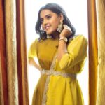 VJ Kalyani Instagram - Too many Desi Vibes :) ... Wearing: @shanus_boutique Makeup & hair: @bhavishyaa_makeover 📸: @bhavishyaa_makeover