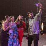 VJ Kalyani Instagram - Wat an enthusiastic evening hosting Anantara...! Dhanalakshmi mates, the energy keeps growing everytime, in every campus..!! Thankyou 💛 @sivakarthikeyan anna, life is pushing me forward n better every time i get to see you, host you na...🤩 @actorsathish been my sweetest brother alwaysss!!! @sreeleela14 fab woman, fab performance truly:) @iambababaskar master with his infectious energyyy💛 @myna_nandhu azhagie in and out💛 Would also like to thank my brother Rafe na, the uber cool directors Durai anna, george anna, thiyagu anna and the entire team for acing the show🤗 📸 & ✂️: @balaartphotography Wearing: @lithas_rentals #collegeculturals #anantara #sk #sreeleela #sivakarthikeyan #kurchimadathapetti #grateful #host #vjkalyani🎤