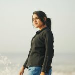 VJ Kalyani Instagram - Too many shades of me by the sea... ... 📸: @low.shutters_ #beach #bythesea #peace #happy #vjkalyani🎤