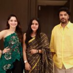 VJ Kalyani Instagram - Loved hosting the promotions of Aranmanai 4, fab conversation! @tamannaahspeaks & #SundarC sir was the sweetest to mention the work post shoot💛 📸: Deepan🫡 #aranmanai #promotions #host #tamannah #sundarc #vjkalyani🎤