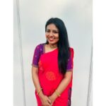 VJ Tara Instagram - It’s traditional time ✨ . . Blouse : @pownsanth thanks for this simple, yet beautiful design ❤️ #ootd #saree #sareelove #sareefashion #sareeindia #sareecollection #anchor