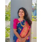 VJ Tara Instagram – Happy diwali 🪔🎆
.
.
Saree: @srijeyamsarees 
Blouse: @_barnali_fashion_ 
Jewel: @aarvee.chennai 
#saree #ethinicwear #traditionalwear #ootd #diwali