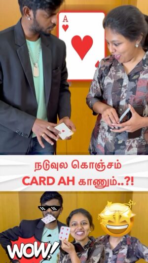 VJ Tara Instagram - Eppuraaa moment with Anchor @vj_tara ☺️🤪🪄✨

#magic #magician #indianmagician #cardtricks #cardtrick #magiciansofinstagram #indianmagic #vickykrish #vickykrishmagician #illusion #illusionist #hypnotist #viral #trending #vijayfans #thalapathy