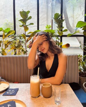 Vaani Sood Instagram - The white chocolate Latte and the white sauce pasta // 🩶You know you got me in my feelings🌸