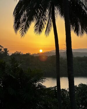 Vaibhavi Joshi Instagram - Somewhere between heaven and earth 🌅  #sunset #nature #river #silence #bird #wind #love #instagram #instafeed #evening #tuesday #beauty