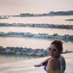 Vaibhavi Joshi Instagram - Sunset 🌅 #sunset #sky #sun #thursday #dubai #dubai🇦🇪 #dubailife #dubaifashion #bikini #vaibhavijoshi #holiday #sunset_pics #actress #model #lover #blue #pink #red #naturephotography #naturelovers #vaibhavijoshi #swimmingpool #water #auraskypool #auraskypooldubai #instagood #instagram #instadaily #instafashion #instamood @auraskypool.dubai @auraskypooldubaii