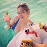 Vaibhavi Joshi Instagram - Dubai 🦋 #holiday #dubai #dubai🇦🇪 #dubailife #auraskypool #pool #water #bikini #vaibhavijoshi #shoot #love #instagood #dubaifashion #actress #goodmorning #saturday #weekend #fruits #wine #throwback #sunset #vaibhavijoshi
