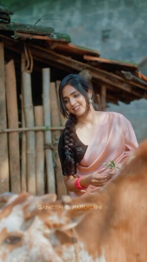 Vaishali Raj Instagram - #priyamithunam ❤️
.
.
.
.
#adipurush #love #for #nature #village #prabhas #music #janaki #ram #trending #reels #instagram #tamil